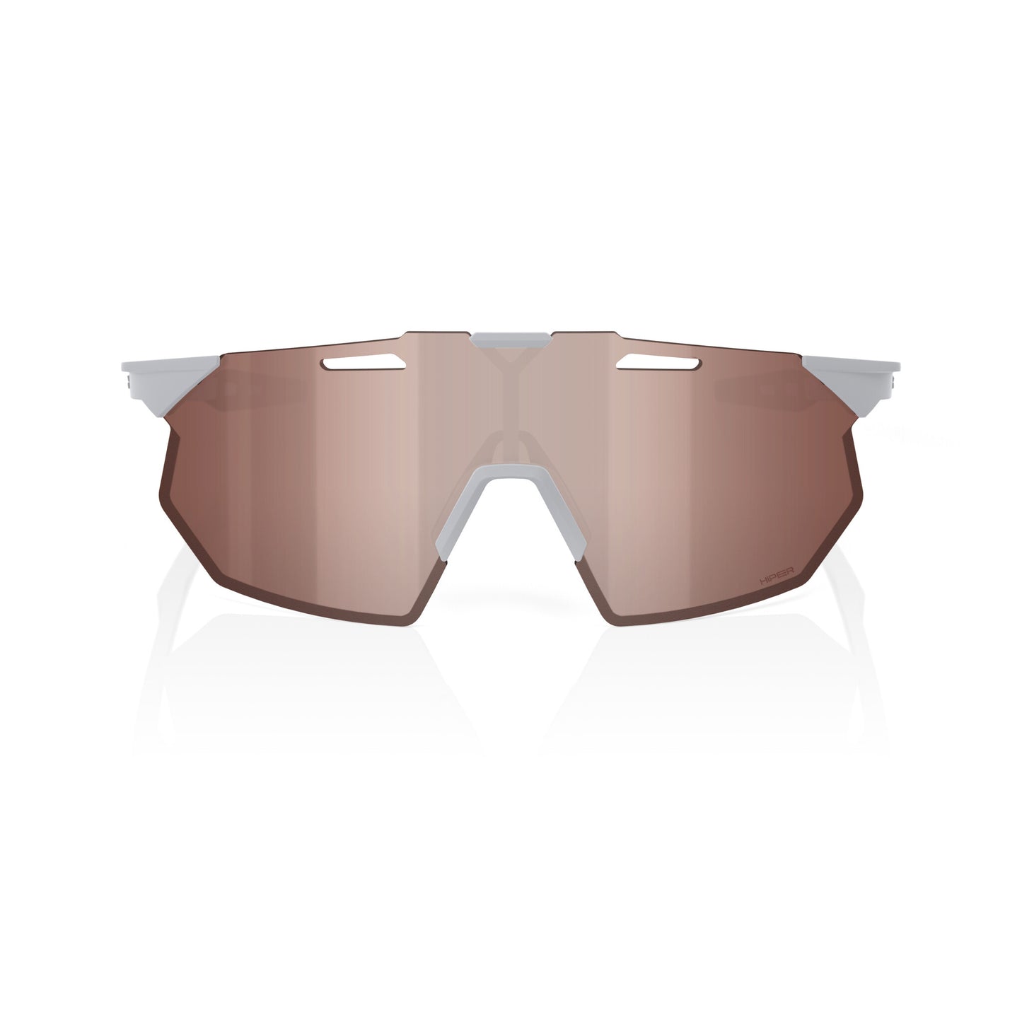 HYPERCRAFT SQ  Matte Stone Grey - HiPER Crimson Silver Mirror Lens