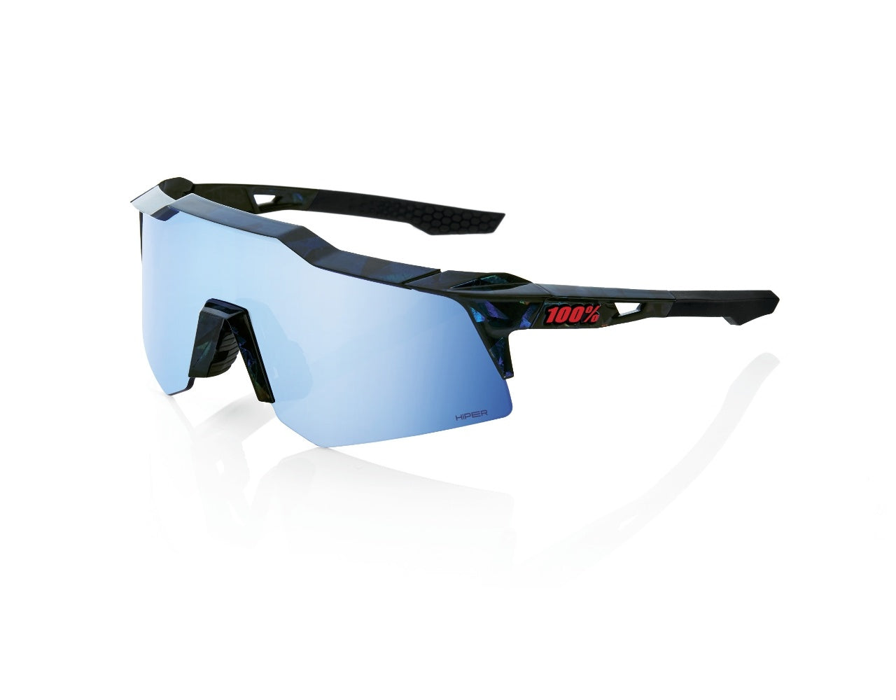 SPEEDCRAFT XS - Black Holographic - HiPER Blue Multilayer Mirror Lens