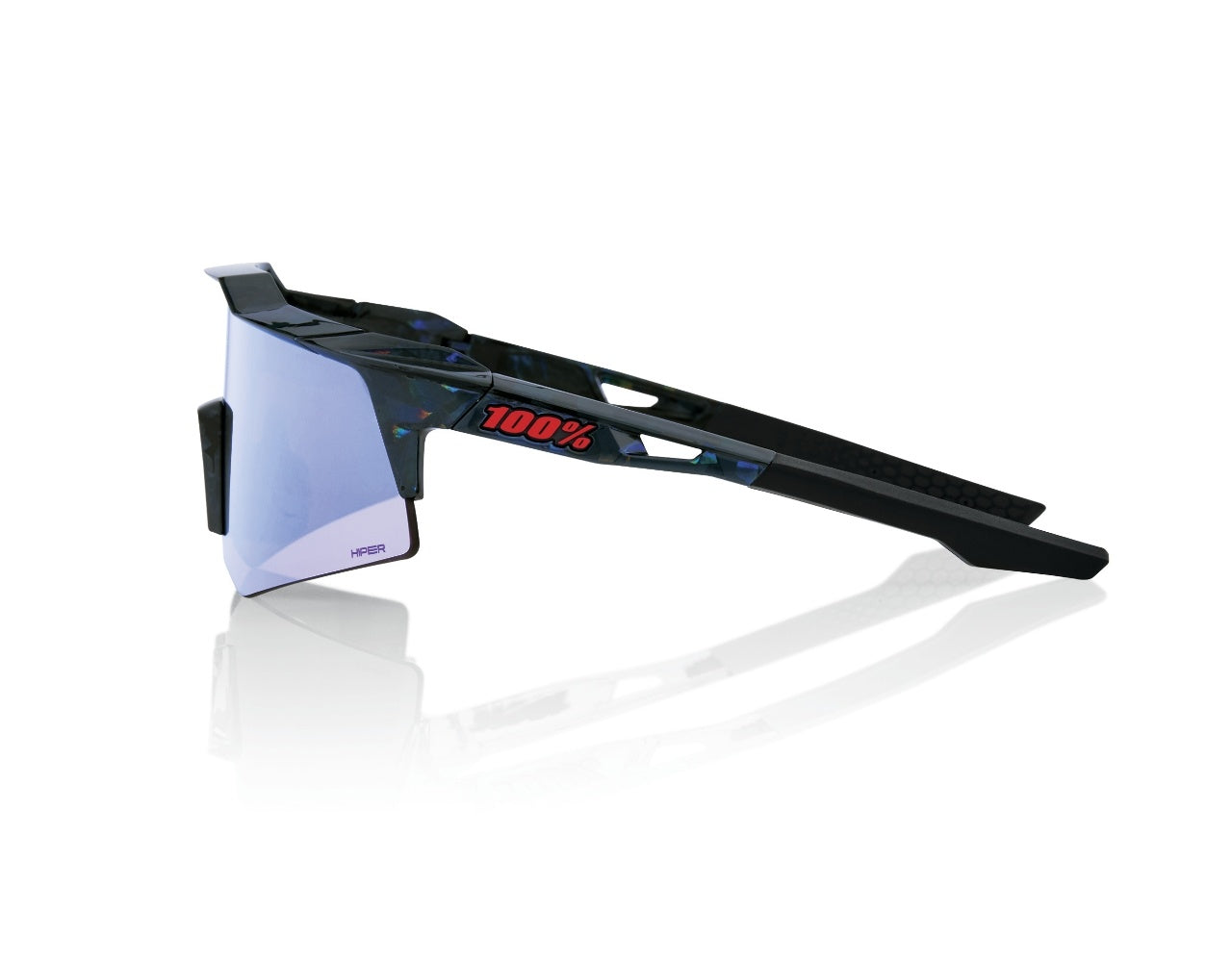 SPEEDCRAFT XS - Black Holographic - HiPER Blue Multilayer Mirror Lens