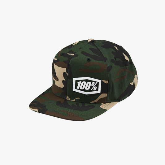 100% Snapback Hat MACHINE Camo