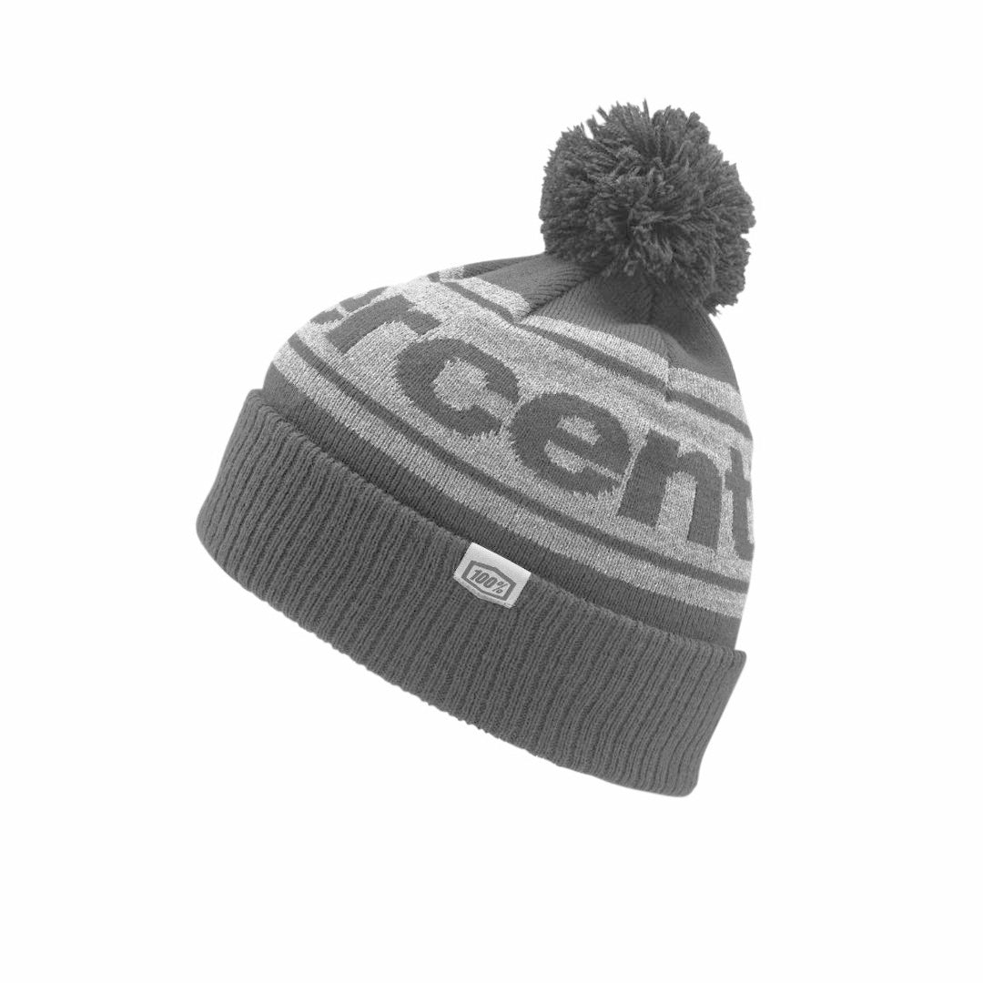 100% RISE Cuff Beanie w/Pom Pom