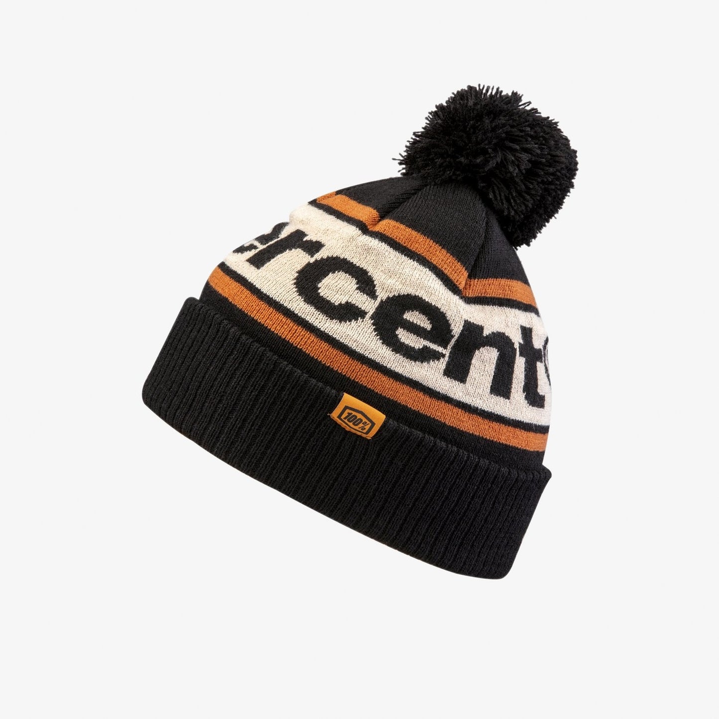 100% RISE Cuff Beanie w/Pom Pom