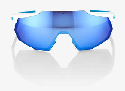 100% RACETRAP® SE Movistar Team White HiPER® Blue Multilayer Mirror Lens + Clear Lens Included