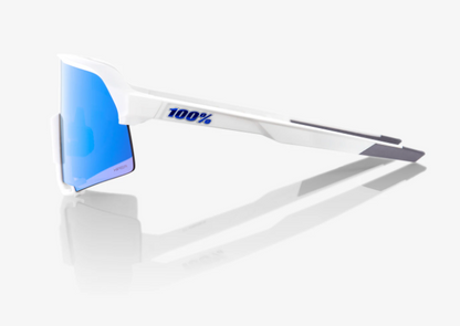 100% S3® Matte White HiPER® Blue Multilayer Mirror Lens