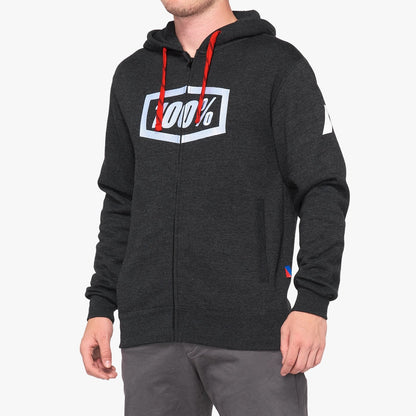 100%  SYNDICATE Zip Hooded Sweatshirt