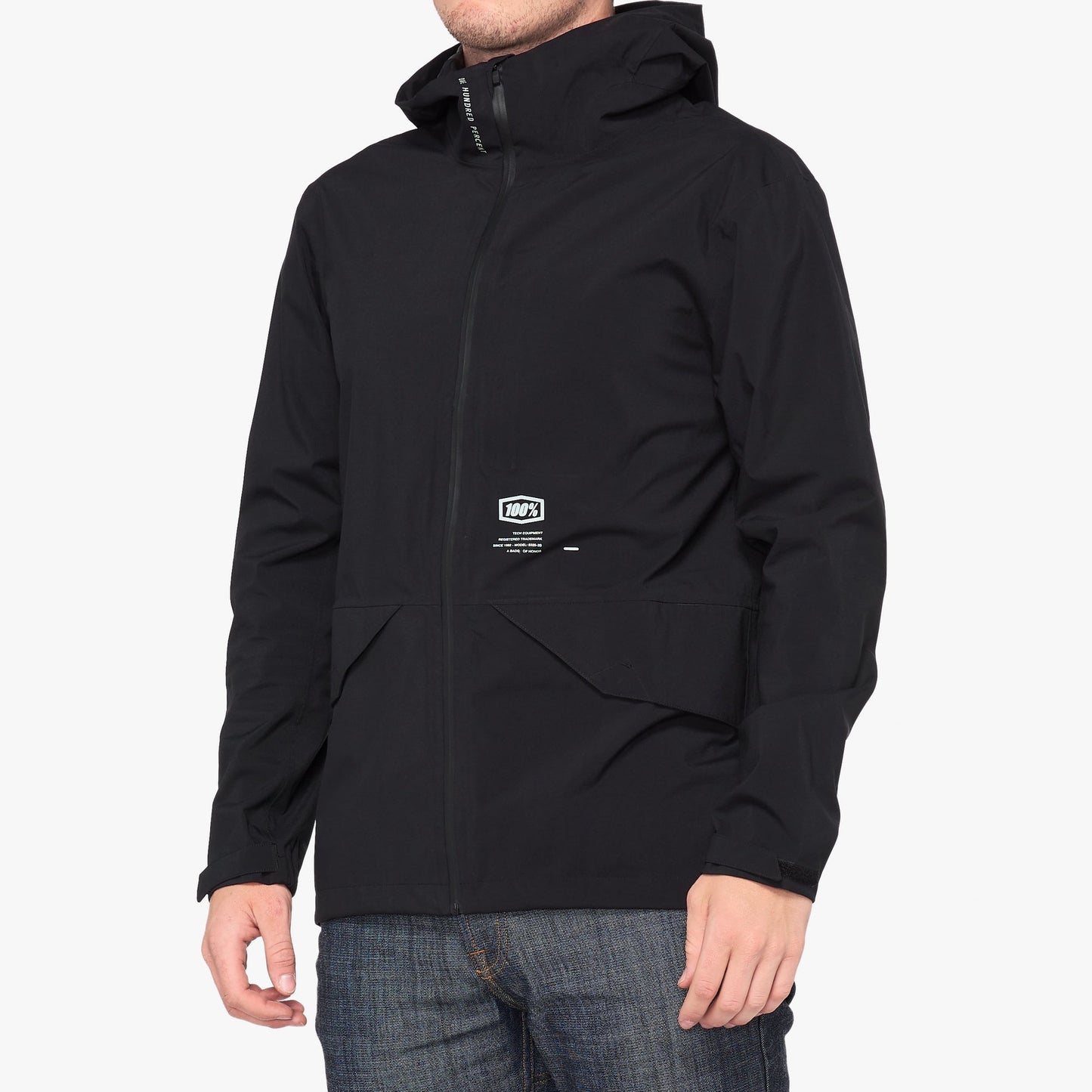 100%  HYDROMATIC PARKA Lightweight Waterproof Black