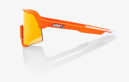 100% S3® Neon Orange HiPER® Red Multilayer Mirror Lens + Clear Lens Included