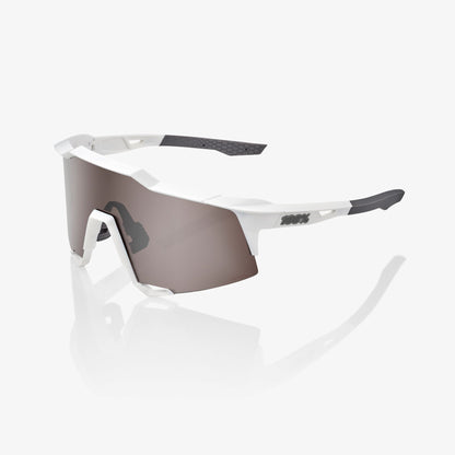 100% SPEEDCRAFT® Matte White HiPER® Silver Mirror Lens + Clear Lens Included