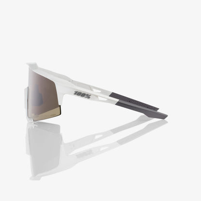 100% SPEEDCRAFT® Matte White HiPER® Silver Mirror Lens + Clear Lens Included