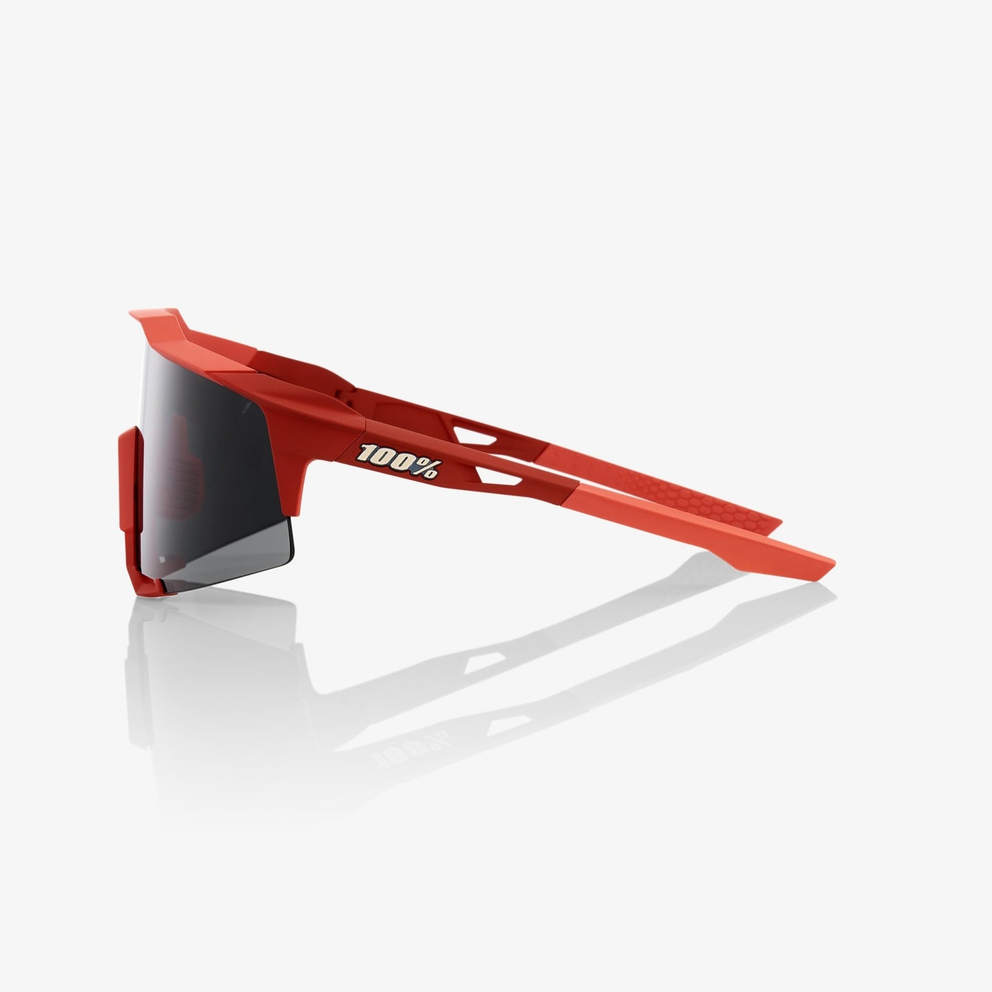 100% SPEEDCRAFT® - Soft Tact Coral - Black Mirror Lens + Clear Lens Included