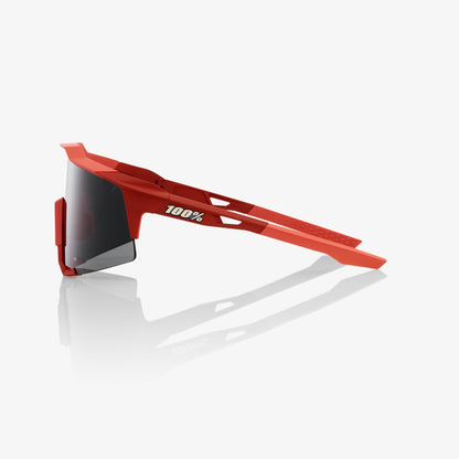 100% SPEEDCRAFT® - Soft Tact Coral - Black Mirror Lens + Clear Lens Included