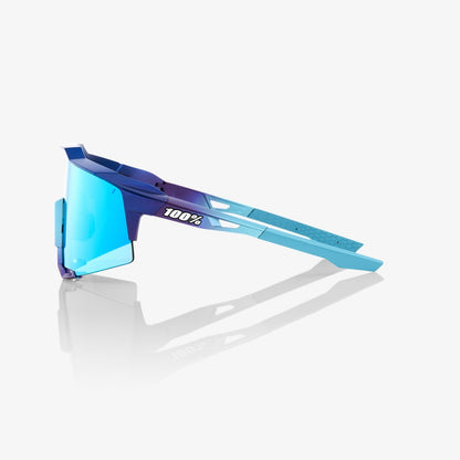 100% SPEEDCRAFT® Matte Metallic Into the Fade Blue Topaz Multilayer Mirror Lens + Clear Lens Included