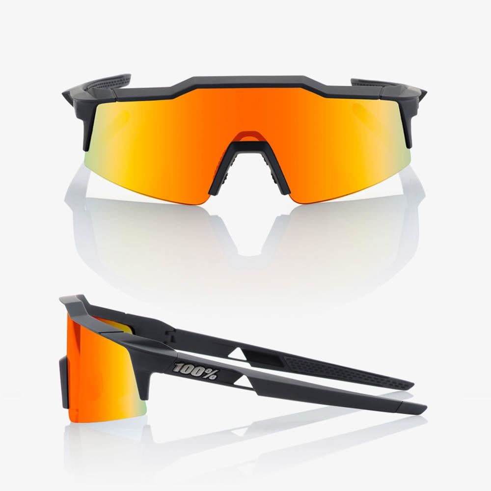 100% SPEEDCRAFT® SL Soft Tact Black HiPER® Red Multilayer Mirror Lens + Clear Lens Included