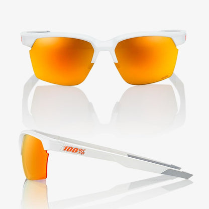 100% SPORTCOUPE® Soft Tact White HiPER® Red Multilayer Mirror Lens + Clear Lens Included