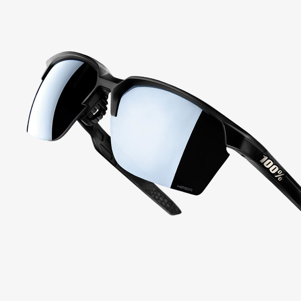 100% SPORTCOUPE® Matte Black HiPER® Silver Mirror Lens + Clear Lens Included