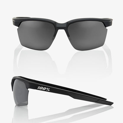 100%  SPORTCOUPE® Soft Tact Black Smoke Lens + Clear Lens Included