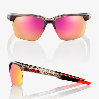 100% SPORTCOUPE® Polished Translucent Crystal Smoke Purple Multilayer Mirror Lens + Clear Lens Included