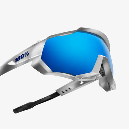 100% SPEEDTRAP® Matte White HiPER® Blue Multilayer Mirror Lens + Clear Lens Included