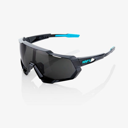 100% SPEEDTRAP® - Polished Black Graphic - Black Mirror Lens + Clear Lens Included