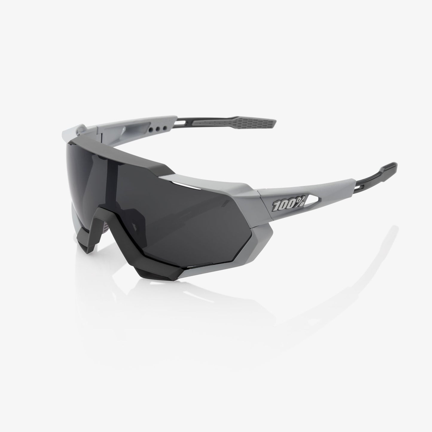 100%  SPEEDTRAP® Soft Tact Stone Grey Smoke Lens + Clear Lens Included