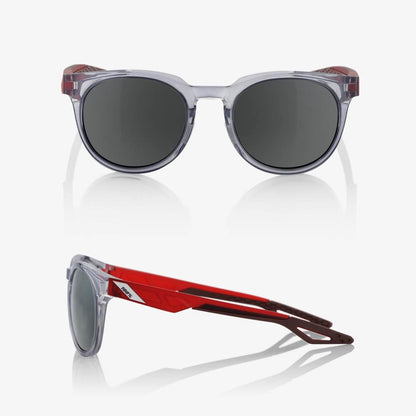 100% Campo Polished Crystal Grey - Smoke Lens