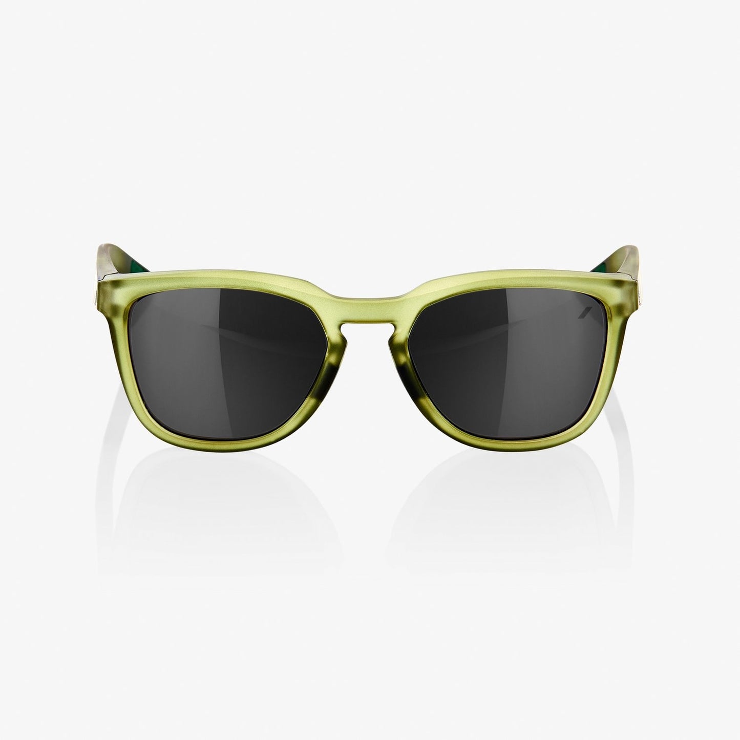 100%  HUDSON Matte Translucent Olive Slate - Black Mirror Lens