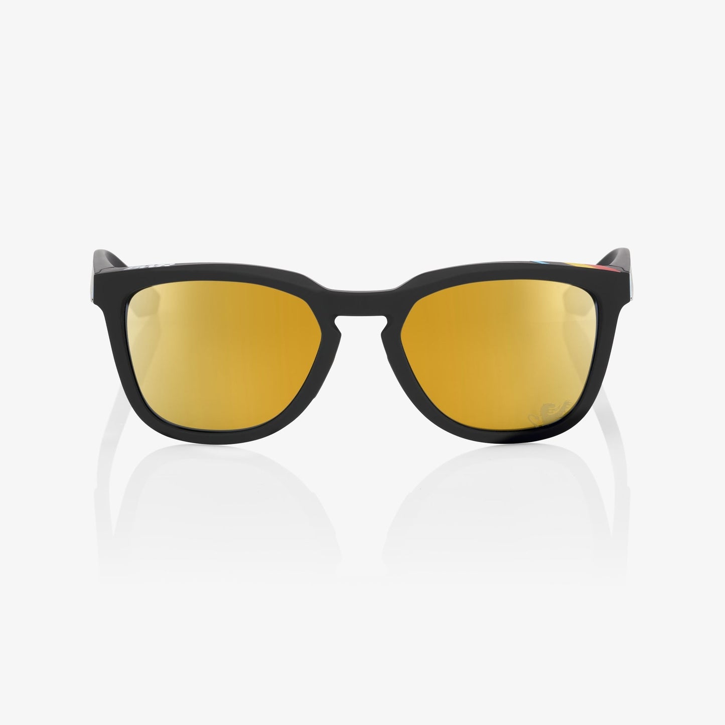 100%  HUDSON BWR -  Black Soft Gold Mirror Lens