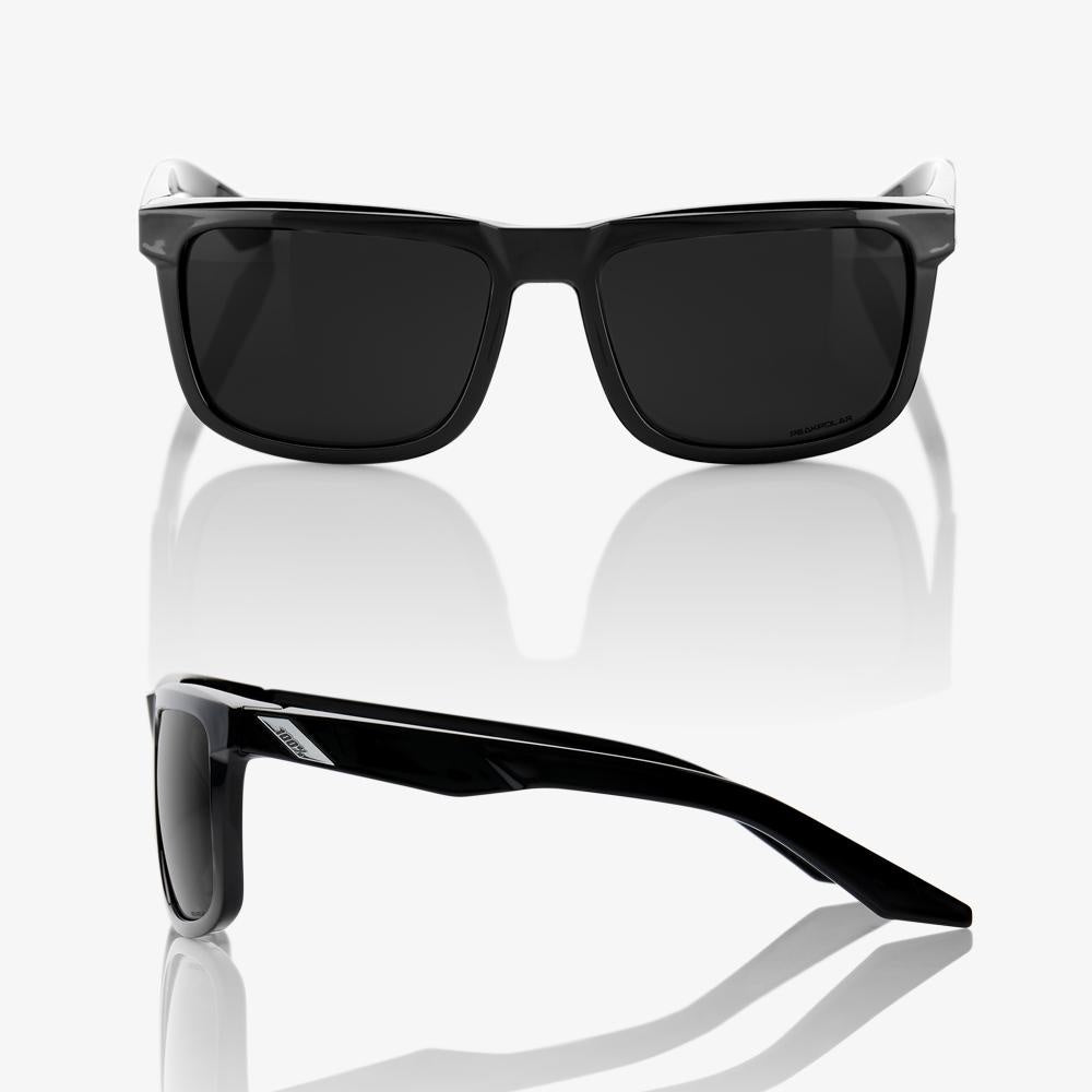 100%  BLAKE Polished Black - Grey PEAKPOLAR Lens