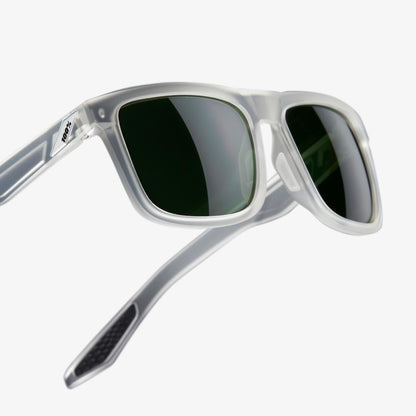 100%  BLAKE Matte Translucent Crystal Clear - Grey Green Lens