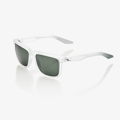 100%  BLAKE Matte Translucent Crystal Clear - Grey Green Lens