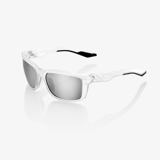 100%  DAZE Matte Translucent Crystal Clear - HiPER® Silver Mirror Lens