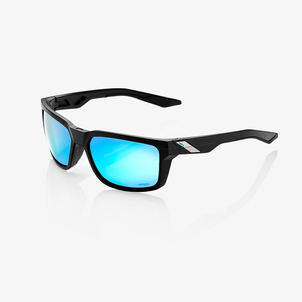 100%  DAZE Matte Black - HiPER® Blue Multilayer Mirror Lens