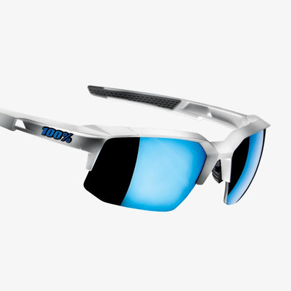 100% SPEEDCOUPE® Matte White HiPER® Blue Multilayer Mirror Lens + Clear Lens Included