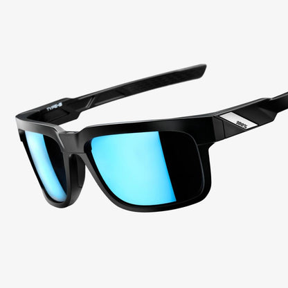 100%  TYPE-S Matte Black - HiPER® Blue Multilayer Mirror Lens