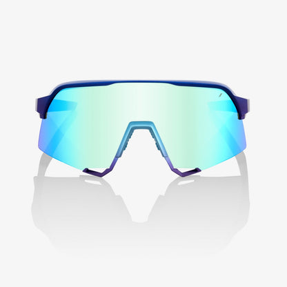 100%  S3® Matte Metallic Into the Fade Blue Topaz Multilayer Mirror Lens + Clear Lens Included