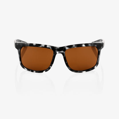 100%  HAKAN Matte Black Havana - Bronze Lens