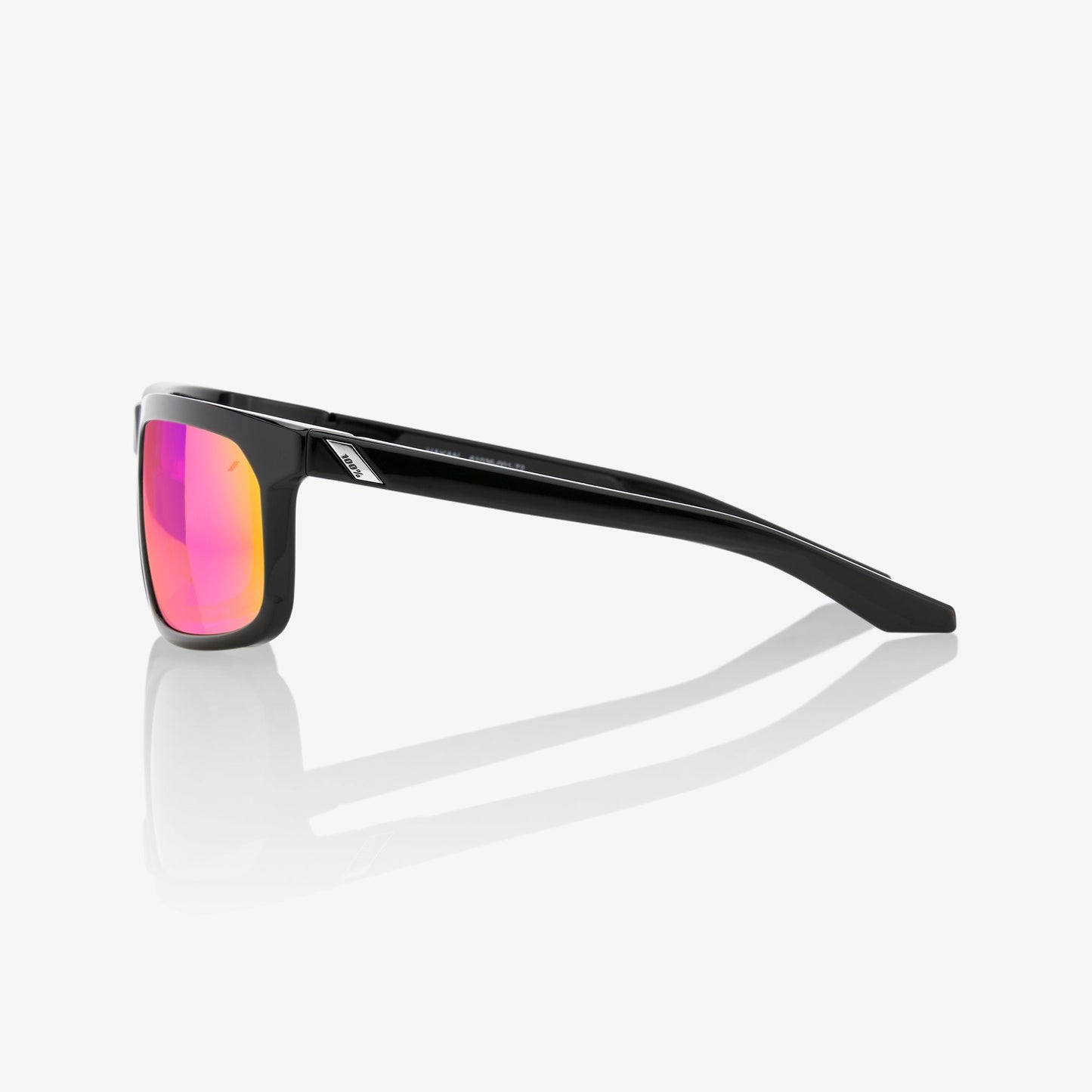 100%  HAKAN Polished Black - Purple Multilayer Mirror Lens