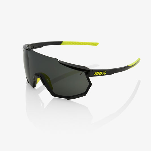 100%  RACETRAP® Gloss Black Smoke Lens + Clear Lens Included