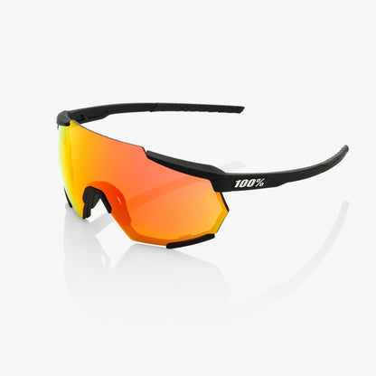 100%  RACETRAP® Soft Tact Black HiPER® Red Multilayer Mirror Lens + Clear Lens Included