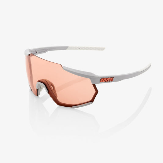 100%  RACETRAP® Soft Tact Stone Grey HiPER® Coral Lens (Clear Lens Incl.)