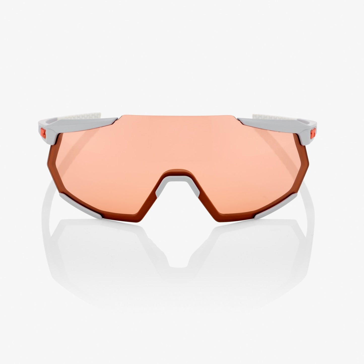 100%  RACETRAP® Soft Tact Stone Grey HiPER® Coral Lens (Clear Lens Incl.)