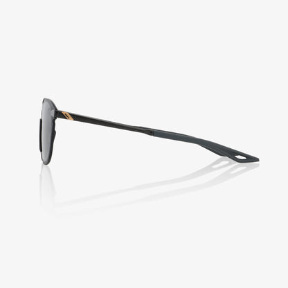 100%  LEGERE ROUND Polished Black - Smoke Lens