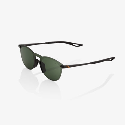 100%  LEGERE ROUND Matte Black - Grey Green Lens