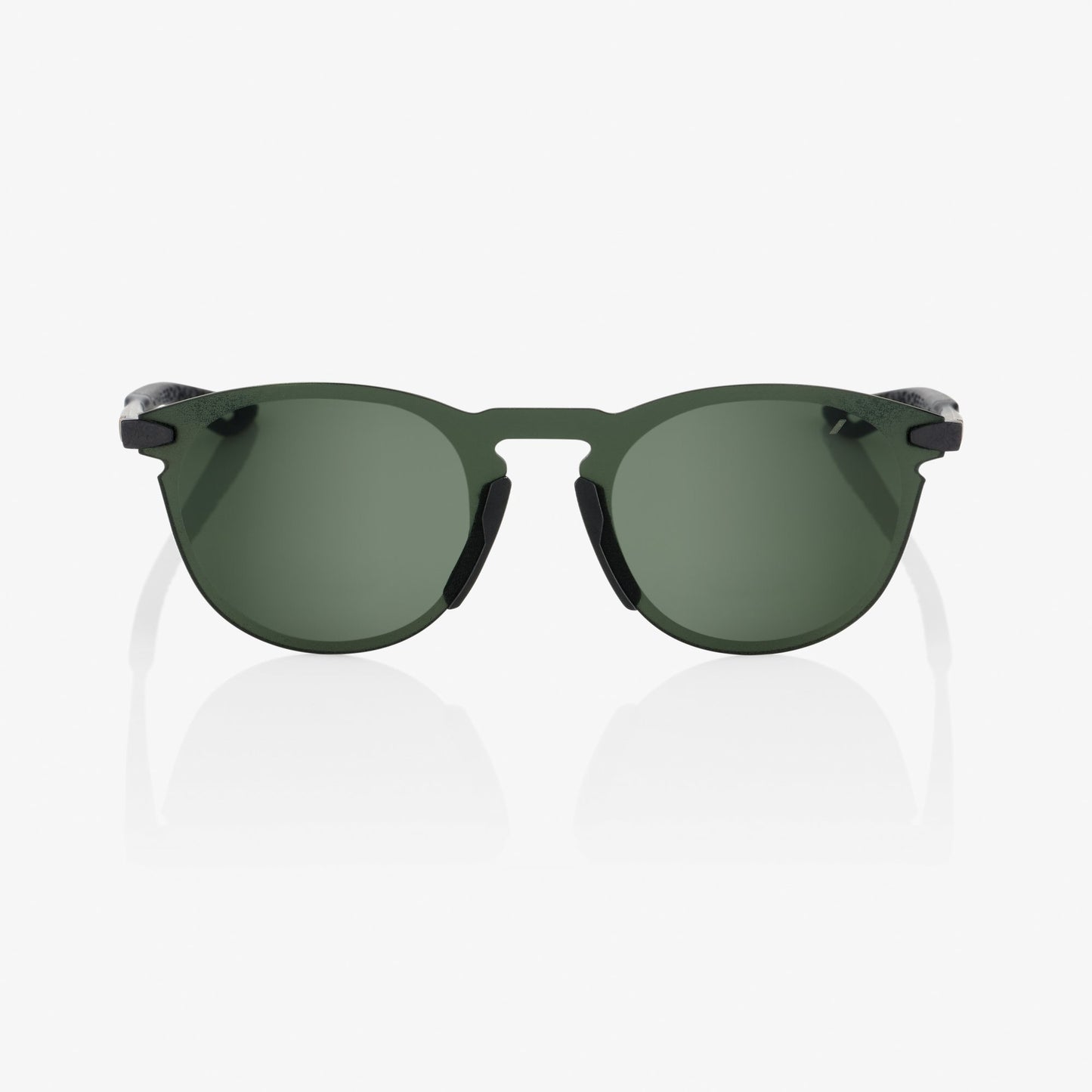 100%  LEGERE ROUND Matte Black - Grey Green Lens