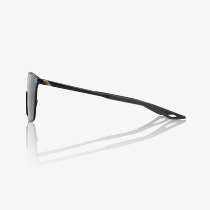 100%  LEGERE SQUARE Polished Black - Smoke Lens