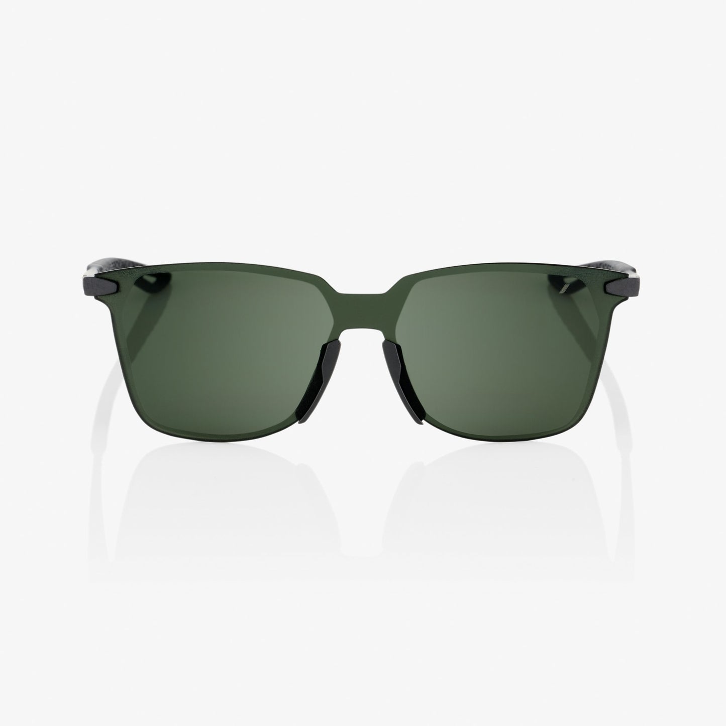 100%  LEGERE SQUARE Matte Black - Grey Green Lens