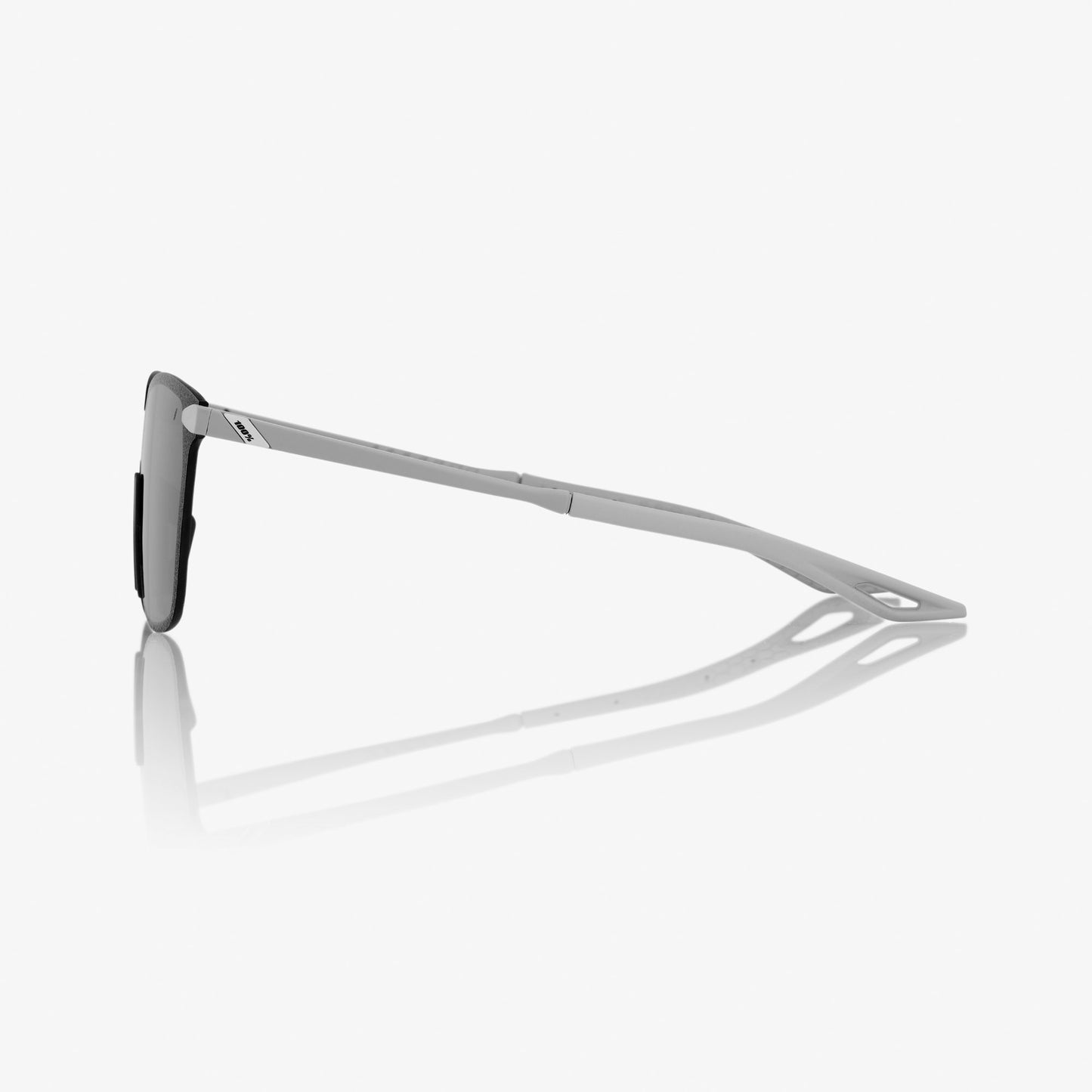 100%  LEGERE SQUARE Soft Tact Stone Grey - Black Mirror Lens