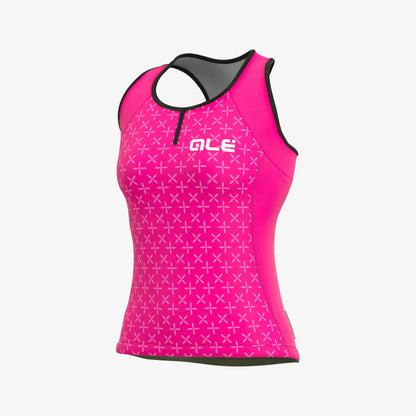 Ale Women Jersey No Sleeves Solid Helios