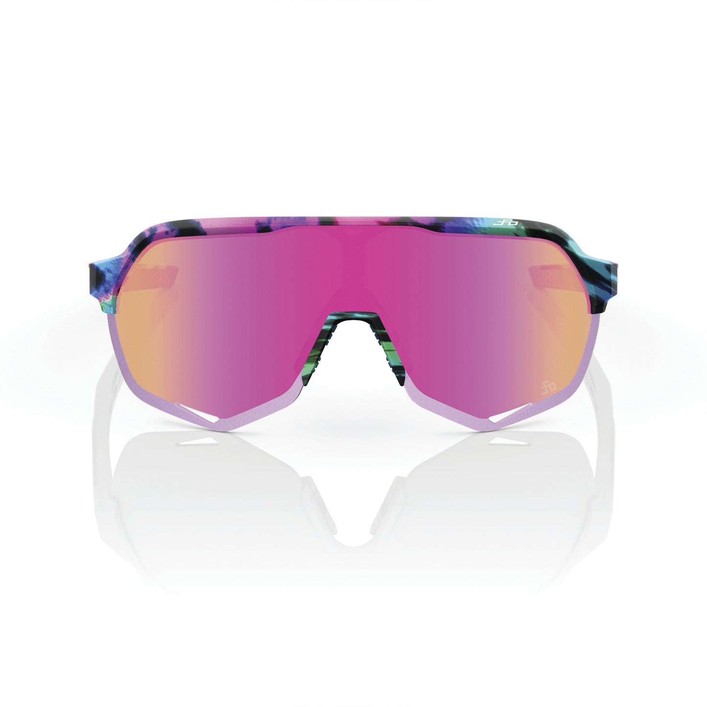 100% S2 - Peter Sagan LE Soft Tact Tie Dye - Purple Multilayer Mirror Lens