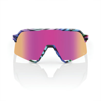 100% S3 - Peter Sagan LE Soft Tact Tie Dye - Purple Multilayer Mirror Lens